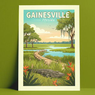 Cartão Postal Vintage Gainesville Florida