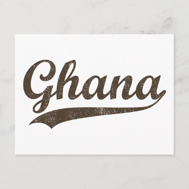 Cartão Postal Vintage Gana (Frente)
