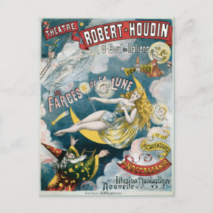 Cartão Postal Vintage George Melies Illusion Fantastique