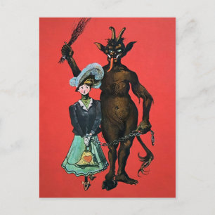 Cartão Postal Vintage German Krampus