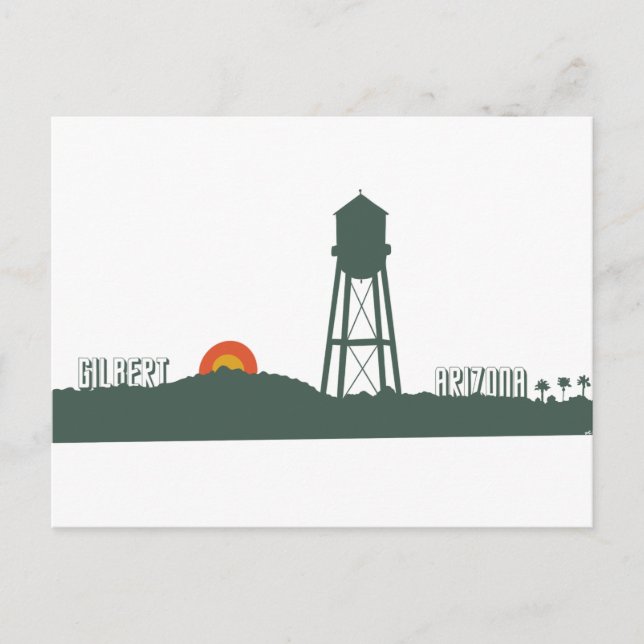 Cartão Postal Vintage Gilbert Postcard (Frente)