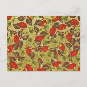 Cartão Postal Vintage Ginkgo