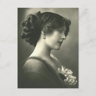 Cartão Postal Vintage Girl vitoriana