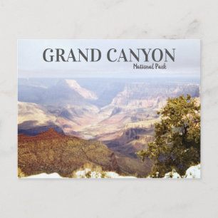 Cartão Postal Vintage Grand Canyon - Deserto Cênico da Viagem