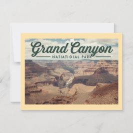 Cartão Postal Vintage Grand Canyon Viagem