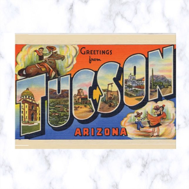 Cartão Postal Vintage - Grande Arizona Tuscon (Criador carregado)