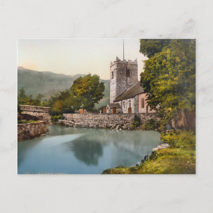 Cartão Postal Vintage Grasmere Cumbria Inglaterra