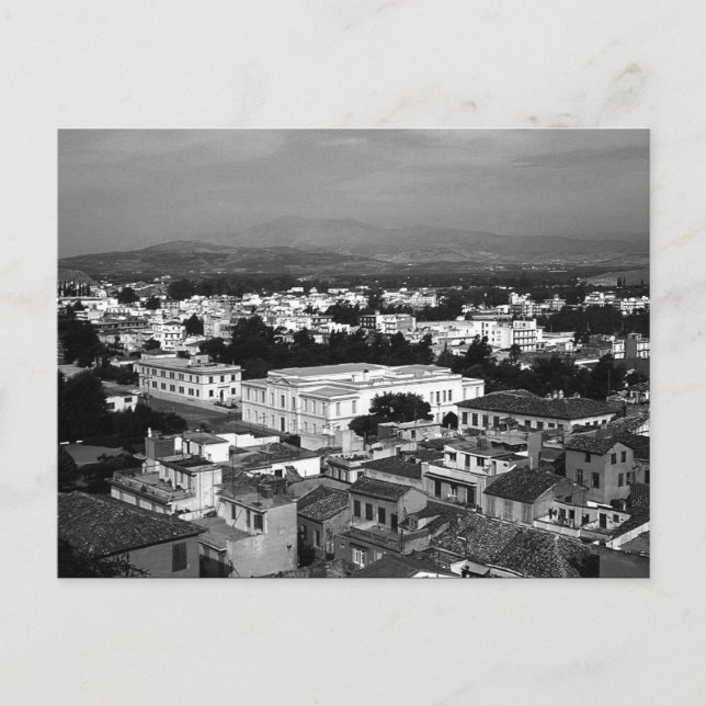 Cartão Postal Vintage Grécia Nafplion City (Frente)