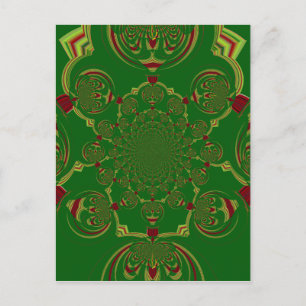 Cartão Postal Vintage Green