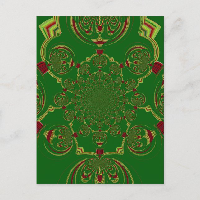 Cartão Postal Vintage Green (Frente)