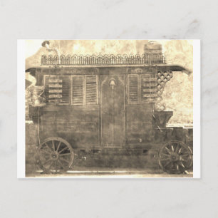 Cartão Postal Vintage Gypsy Wagon
