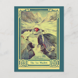Cartão Postal Vintage H.C. O conto de fadas Andersen, O Ice Maid
