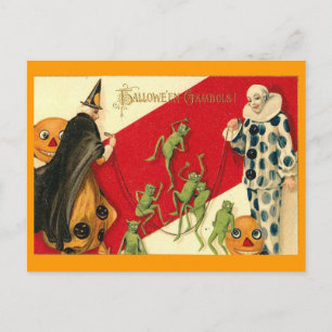Cartão Postal Vintage Halloween
