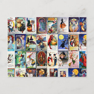 Cartão Postal Vintage Halloween