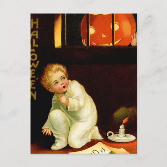 Cartão postal Vintage Halloween (Frente)