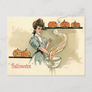 Cartão Postal Vintage Halloween