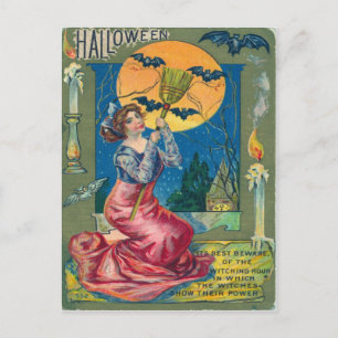 Cartão postal Vintage Halloween