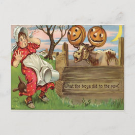 Cartão Postal Vintage Halloween