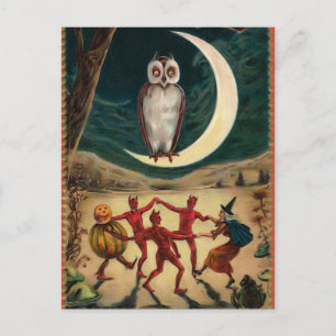 Cartão postal Vintage Halloween