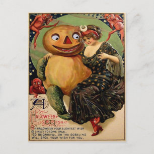 Cartão postal Vintage Halloween