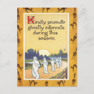 Cartão Postal Vintage Halloween