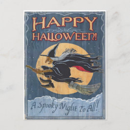 Cartão Postal Vintage Halloween