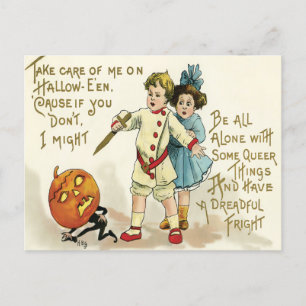 Cartão Postal Vintage Halloween