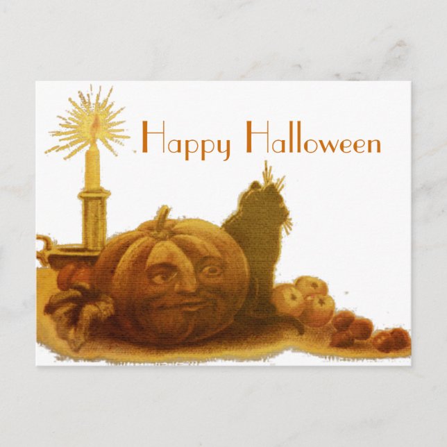 Cartão postal Vintage Halloween (Frente)
