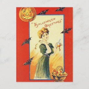 Cartão postal Vintage Halloween