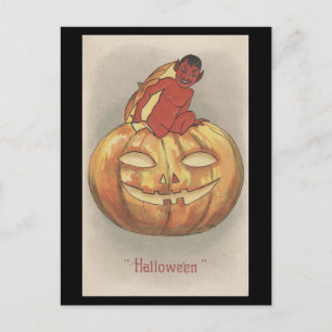 Cartão Postal Vintage Halloween