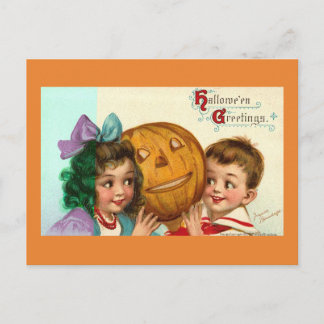 Cartão postal Vintage Halloween