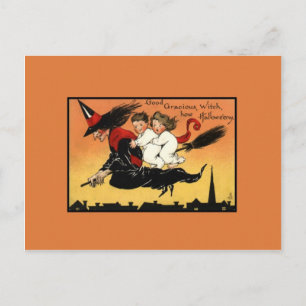 Cartão Postal Vintage Halloween