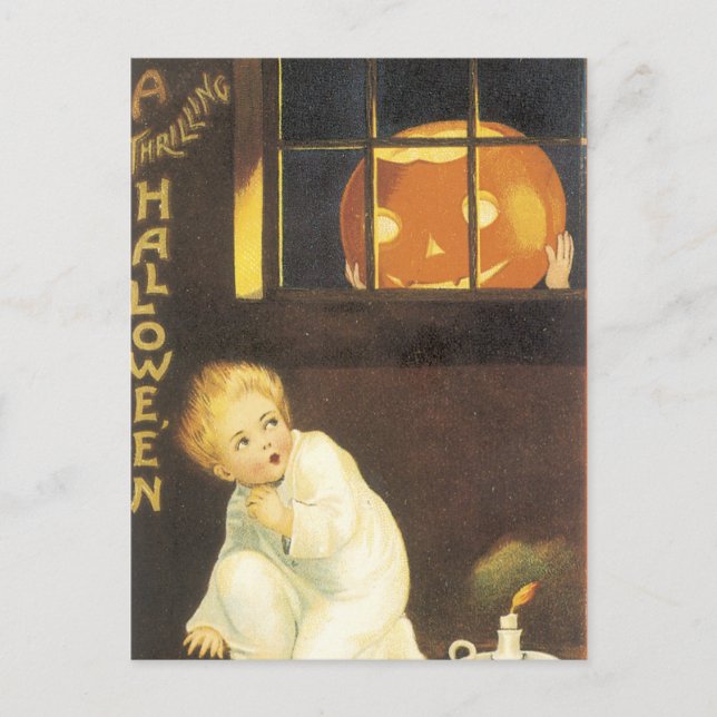 Cartão postal Vintage Halloween (Frente)