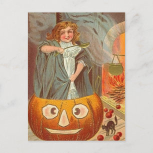 Cartão postal Vintage Halloween
