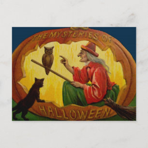 Cartão Postal Vintage Halloween Card