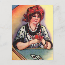 Cartão Postal Vintage Halloween Fortune Teller