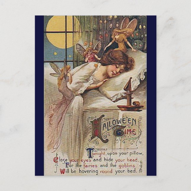 Cartão postal Vintage Halloween KRW (Frente)