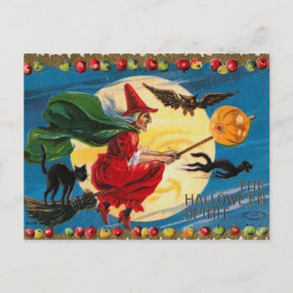 Cartão Postal Vintage - Halloween - O Espírito do Halloween