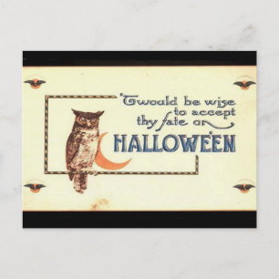 Cartão postal Vintage Halloween Owen KRW