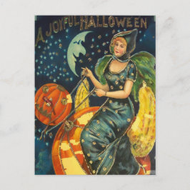 Cartão Postal Vintage Halloween Poster