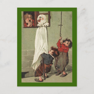 Cartão Postal Vintage Halloween Pranksters