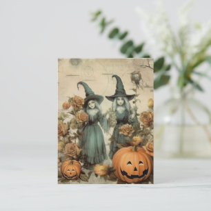 Cartão Postal Vintage Halloween Witchcraft (6)
