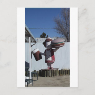 Cartão Postal Vintage Hamburger Lady