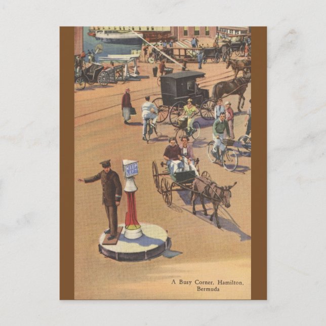 Cartão postal Vintage Hamilton Bermuda (Frente)
