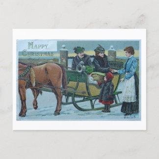Cartão Postal Vintage Happy Christmas de A.M. Mailick