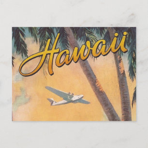 Cartão Postal Vintage Hawaii Viagem