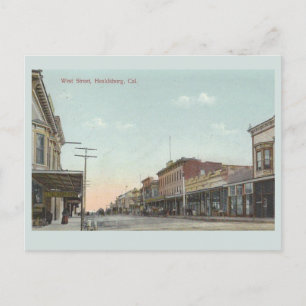 Cartão Postal Vintage Healdsburg Califórnia