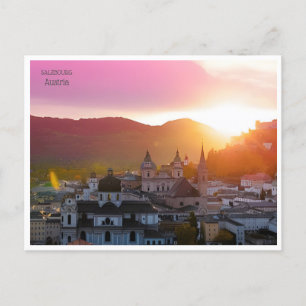 Cartão Postal vintage Hohensalzb Austria salzbourg d'Autriche