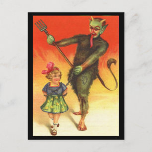Cartão postal Vintage Holiday Gruss Vom Krampus