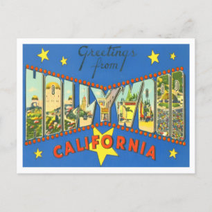 Cartão postal Vintage, Hollywood